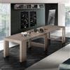 Web Furniture Tavolo da pranzo consolle allungabile 90x51-300cm legno olmo Pratika Pearl