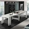 Web Furniture Tavolo consolle allungabile bianco lucido 90x51-300cm Pratika White