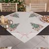 PETTI Artigiani Italiani - Centrotavola Natalizio, Centrotavola da Tavolo Cucina Natalizio, Runner Centrotavola 90x90 cm, Centrotavola Soldatini Rosa, 100% Made in Italy