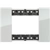PLACCA 3 POSTI LIVING NOW COLORE SKY BTICINO KA4803DA