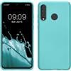 kwmobile Custodia Compatibile con Huawei P30 Lite Cover - Back Case Morbida - Protezione in Silicone TPU Effetto Metallizzato menta metallizzato