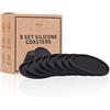 BIBO London™ - Set di 8 sottobicchieri Sottobicchieri resistenti al calore, proteggono tutte le superfici del tavolo, tra cui legno, vetro, marmo, pietra. -