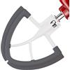 Coolcook Sbattitore con Bordo Flessibile per KitchenAid 4,5-5 Quart, Accessori per KitchenAid Sbattitore a Pale Piatte con Raschiatore, Lavabile in Lavastoviglie