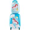 RELAX4LIFE 2 in 1 Set di Valigie Unicorno per Bambini, 2 Pezzi, Trolly+Zaino, con Ruote Girevoli, Maniglia Retrattile e Zaino con Piedini in Plastica (Modello 4)