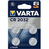 VARTA CR2032 - Batteria a bottone al litio, confezione da 4, CR2032-3V, confezione da 4
