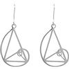 ScienceFox Fibonacchi - Orecchini a perno in argento Sterling 925, oro rosa, per matematica, studenti, fisica, biologia università, Argento