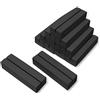 Worown 12 Pezzi (10 x 3 x 2 cm) Nero Portacarte in Legno, Supporto in Legno, Portafoto per Casa, Bar, Negozio, Decorazione di Matrimoni e Cartoline