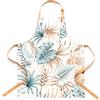 ESSEX - Grembiule da cucina Leafy, 60 x 75 cm, grembiule, 100% cotone, grembiule da cucina, fiori - beige