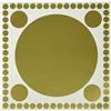 Homemania 8681847092353 Sticker Polka Dots Decorazioni Arte Casa Decoro Parete, Muro, Oro, in Vinile, 25x0,15x29 cm
