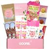 GOOFIIE. Hug in a box Care Package for her Coccole Set regalo per le donne con sali da bagno, maschere e cibo per una giornata rilassante spa a casa.