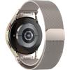 SOLOLUP Cinturino in metallo per Samsung Galaxy Watch 7/6/5/4/FE 40mm 44mm/6 Classic 43 47mm/5 Pro 45mm/4 Classic 42 46mm，20mm Cinturino in Acciaio Inossidabile Nessun Divario Magnetico Cinturino di Ricambio