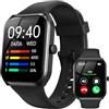 TUYOMA Smartwatch Uomo - 1.91 Orologio Smart Watch con Bluetooth Chiamate, 112+ Modalità Sportiva, IP68 Impermeabile, Monitoraggio Sonno/Cardiofrequenzimetro/Pedometro, Gaming, per Android/IOS