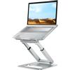 tounee Supporto PC Portatile, Siediti for Stare In Piedi Supporto Laptop Ergonomico Regolabile, Supporto Notebook Laptop Computer Stand Compatibile con MacBook Air Pro Tutti i Laptop da 10-17-Argento