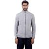 CLASSE77 Maglia con Cerniera in Lana Misto Alpaca - Mezzo Collo a Tinta Unita; Punto di Cucitura Chicco di Riso - Cardigan Maglione Invernale con Zip - Made in Italy (L, Grigio Chiaro)