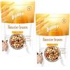 Bunny HamsterTraum Expert, confezione doppia, 2 x 500 g, mangime completo per criceti, senza pellet, senza estrusi, più vitamine, con gustosi vermi e sesamo
