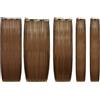 She Easy Long Hair Extension 100% Made in Italy, Applicazione Veloce e Facile a Clip - Set da 5 Pezzi Capelli Veri Lisci - Colore 10