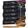 Fumino Incenso Bastoncini Naturali Realizzati a Mano Multipack Essenziale 6 Scatole 84 Stick (90g) Incensi Naturali Masala Agarbatti Fragranza Profumata Incenso Meditazione e Relax