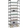 AcornFort S-506 Scarpiera a 8 Ripiani, Scaffale Portascarpe, Organizzatore per Scarpe per 16-24 Paia di Scarpe, 30 x 56 x 140 cm, 16mm Addensare Extra Pipa, Corridoio, Camera da Letto (Argento)