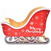 Z1 MIGLIORE CON GLI AMICI mk2 Trineo di Babbo Natale Carrozza di Renne Supporto Felice Piccoli Dolci Regali decorazione della Natività 18cm 14cm 8cm. Fatto a Mano in Legno