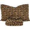Morbidissimi Completo lenzuola Leopard in Pile Matrimoniale X108