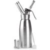 Lacor - 68300 - Sifone, Sifone Epicureo, Robusto, Acciaio Inossidabile 18/10, Schiume Calde e Fredde, 3 Ugelli in Acciaio Inossidabile, N2O, Spazzola, Lavabile in Lavastoviglie, Capacità: 0.5 L