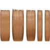 She Easy Long Hair Extension 100% Made in Italy, Applicazione Veloce e Facile a Clip - Set da 5 Pezzi Capelli Veri Lisci - Biondo Dorato Chiaro Miele