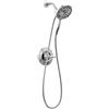 Delta Faucet Arvo 14 Series 142840-I - Rubinetto per doccia con doccetta a 4 getti In2ition 2 in 1 con tubo flessibile, cromato 142840-I (valvola inclusa)