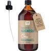 QKnatur Olio di Magnesio Spray 100% Pure (1Ltr.) - BIO cert - Ideale per atleti, articolazioni, rilassamento muscolare, massaggi