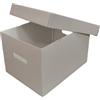 Weboxes Bauletto con Maniglie 39 x 28,5 x 24cm (LxPxH) - Grigio chiaro - Confezione da 10 pezzi