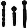 Master Series Dark Rods Silicone Penis Plug Set 3 pcs
