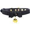 Master Series Golden Kitty Collar with Cat Bell Black-Gold