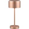 RL LIVE YOUR LIGHT Reality LED Lampada da tavolo senza fili Jeff R59151165, caffè in metallo, incl. LED da 1,5 Watt, 4x Touch