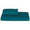 Somma ORIGAMI SET SPUGNA 1+1 SOMMA 315-OTTANIO - Asciugamano da Bagno Jacquard Velvet - Giallo chiaro con dettagli turchese - 2 Count - 60 x 110 cm - 100% Cotone - 600 g/mq