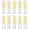 Jiotouhu G9 LED Lampadina, 700 lm, Bianco freddo 6000K, 7W sostituisce le lampadine alogene da 70 W, non dimmerabile, lampadine per lampadari, plafoniere, applique, CA 220-240 V, 10 pezzi