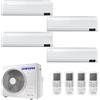 SAMSUNG CONDIZIONATORE SAMSUNG WINDFREE AVANT QUADRI SPLIT 7000+7000+7000+18000 BTU INVERTER R32 AJ080 A++/A+ WIFI