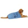 Bone Dry Asciugamano per la toelettatura degli Animali Domestici, in Microfibra Assorbente, XL, 41 x 23,5, Blu a Righe