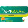 BAYER SpA Aspi Gola DOL, Caramelle Gola Gusto Arancia, 16 Pastiglie