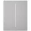 Ajax CENTERBUTTON 2-Gang tasto centrale per lightswitch 2-gang Grigio Chiaro