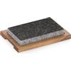 kela hot stone con piatto da portata, griglia in pietra, bistecchiera in pietra lavica 24 x 16 x 4 cm, griglia in pietra calda, COUNTRY