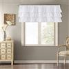 Madison Park JLA Home INC Madison Park Anna - Mantovana Oversize con Tasca per Asta, mantovana Classica Vintage in Cotone per Finestra, 50 x 18 cm, Bianca