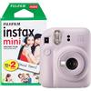 instax Fujifilm Instax Mini 12 - Fotocamera istantanea con confezione da 20 pellicole, colore: lilla
