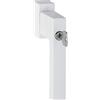 HOPPE TOULON Maniglia per Finestra con Cilindro di Bloccaggio, Secu100+Secustik+VarioFit, 90°, 7x32-42mm, Bianco RAL 9016, rif. 10764848