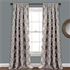 Lush Decor Finestra Tenda a Pannello, Paio, Grigio, 213,4 x 137,2 cm