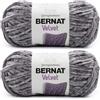 Bernat Velvet Vapor - Filato grigio - 2 confezioni da 300 g - poliestere - 5 ingombranti - 300 m - per maglia/uncinetto