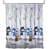 SKL Home Christmas Winter Friends - Tenda da doccia con pupazzo di neve, colore: Blu