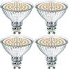 EACLL Lampadine LED GU10 10W Equivalente 110W, Pacco da 4, 1050lm 2700K Bianco Calda, Faretti AC 230V senza Sfarfallio, Angolo a Fascio 120° Spot, Diametro 63mm, Non Dimmerabile Lampade Riflettore