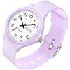 findtime Orologi da donna, analogico, al quarzo, per donne, grandi numeri, anziani, 5 ATM, impermeabile, in silicone, colorato, per bambini, con data, settimana, quadrante luminoso, per ragazzi e ragazze,