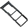 Mainhattan Mobile Porta Scheda Dual SIM e Carrello SD per Samsung Galaxy M21 (M215F, M215F/DS) Parte di Ricambio Originale, Nero