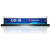 Verbatim - Scatola 10 CD-R Data Life serigrafato - spindle 1X-52X - 43437 - 700MB (unità vendita 1 pz.)