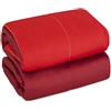 emmevi Trapunta Piumone Invernale Double Face 250gr Ufficiali Coperta Calda Letto 1 Piazza e Mezza Bordeaux